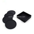 Heat resistant silicone rubber tea cup coaster set